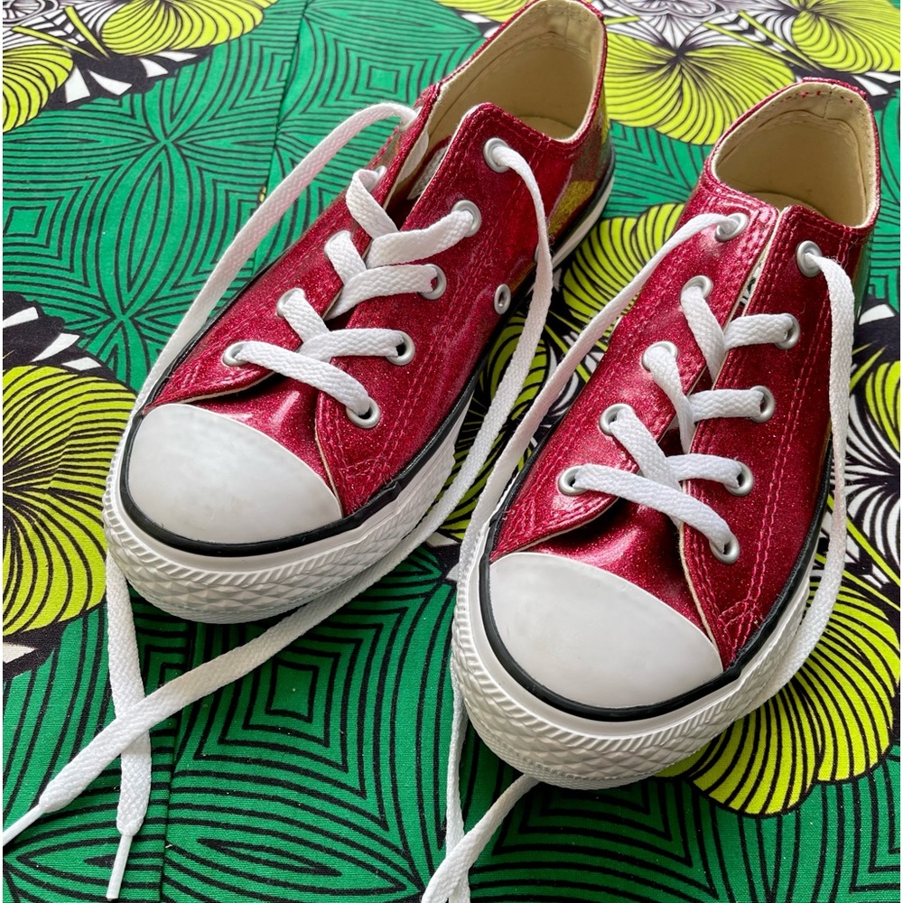 Converse All-Star Sneakers Metallic Hot Pink Low Tops